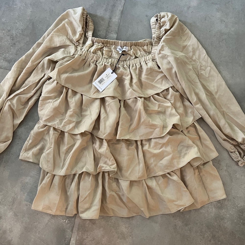 NWT! WeWoreWhat Tiered Mini Dress Size M - Picture 5 of 6